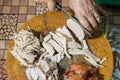 Preparation Vietnamese food sandwich