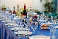 The preparations for the Banquet or buffet. A gala reception. Catering Royalty Free Stock Photo