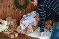 Preparations for children's studio photography Royalty Free Stock Photo