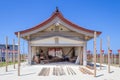 Preparations for the Kanaiwa Summer Festival, Akiba shrine, Kanaiwa, Japan Royalty Free Stock Photo