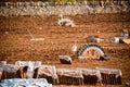 Preparatives for fireworks in the city of Locorotondo, in the so