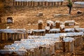 Preparatives for fireworks in the city of Locorotondo, in the so