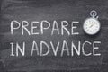 prepare in advance watch Royalty Free Stock Photo