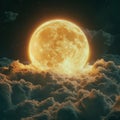 Prepare a piece featuring Bitcoin soaring towards a mystifying moon, with a unique perspective in 3D animation