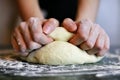 Prepare pizza dough hand