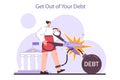 Prepare for recession advice. Get out of your debt in conditions of economic