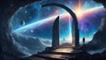 cosmic exploration: beyond the gateway. ai generated