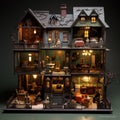 Eerie Dollhouse at Halloween-Themed Party