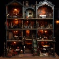 Eerie Dollhouse at Halloween-Themed Party