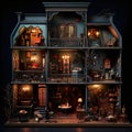 Eerie Dollhouse at Halloween-Themed Party