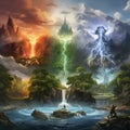 Elemental Kingdoms: Realms of Earth, Wind, Fire, and Water