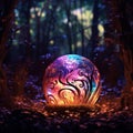 Enchanted Luminary in a Mystical Forest