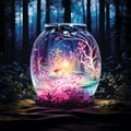 Enchanted Luminary in a Mystical Forest