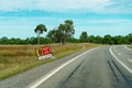 Prepare To Stop Sign On Highway Royalty Free Stock Photo