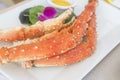 Prepared Alaskan King Crab Legs 1 Royalty Free Stock Photo