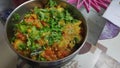 Prepared Baigan Bharta Royalty Free Stock Photo