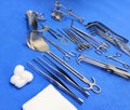Prepared Medical Surgical Instruments Royalty Free Stock Photo