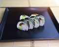 Sushi roll ready to eat Royalty Free Stock Photo