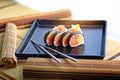 Sushi roll ready to eat Royalty Free Stock Photo