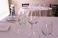 Prepared table in restaurant photo stock photo Royalty Free Stock Photo