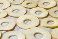 Preparing of apples for drying