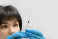 Preparing botox or insuline syringe