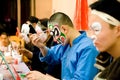 Preparing before Chinese Opera Royalty Free Stock Photo