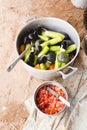 Preparing Couscous in M'Hamid El Ghizlane Royalty Free Stock Photo