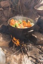 Preparing Couscous in M'Hamid El Ghizlane Royalty Free Stock Photo