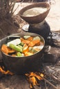 Preparing Couscous in M'Hamid El Ghizlane Royalty Free Stock Photo