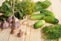 Preparing cucumbers for pickling