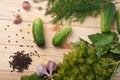 Preparing cucumbers for pickling