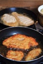 Preparing czech schnitzel