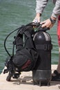 Preparing for dive Royalty Free Stock Photo