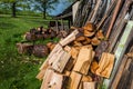 Preparing firewood