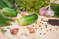 Preparing fresh cucumbers for pickling