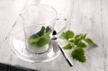 Preparing fresh nettle tea