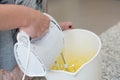 Preparing With Hand mixers Dough