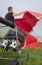 Preparing for a hot air ballon flight