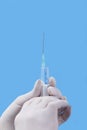 Preparing an injectable solution Royalty Free Stock Photo