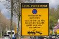Preparing For Kingsday Loveland Festival Street Sign At Amsterdam The Netherlands 24-4-2023