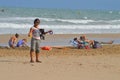 Preparing For The Kite Flying Championships Royalty Free Stock Photo