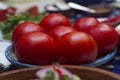 Preparing a Meal with Tomatoes