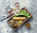 Elecampane or inula Royalty Free Stock Photo