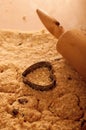 Preparing the pastry to make small cakes