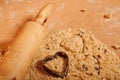 Preparing the pastry to make small cakes Royalty Free Stock Photo