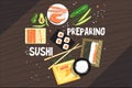 Preparing Sushi Ingredients And Technique