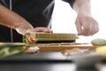 Preparing sushi Royalty Free Stock Photo