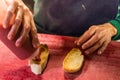 Preparing tapas in Granada, Andalucia, Spain