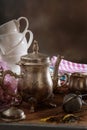 Preparing for teatime Royalty Free Stock Photo